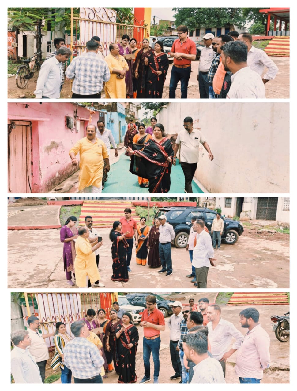 महापौर प्रीति संजीव सूरी द्वारा ईश्वरीपुरा वार्ड में रोड नाली कवरिंग कार्य का किया भूमिपूजन