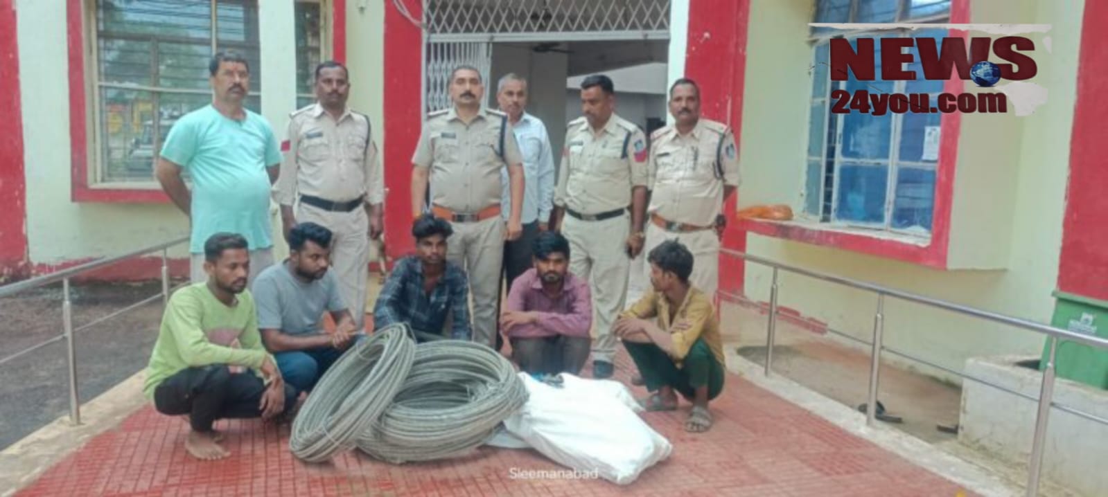 स्लीमनाबाद में 11 केवी विद्युत तार चोरी के मामले में पुलिस ने 6 आरोपियों को किया गिरफ्तार