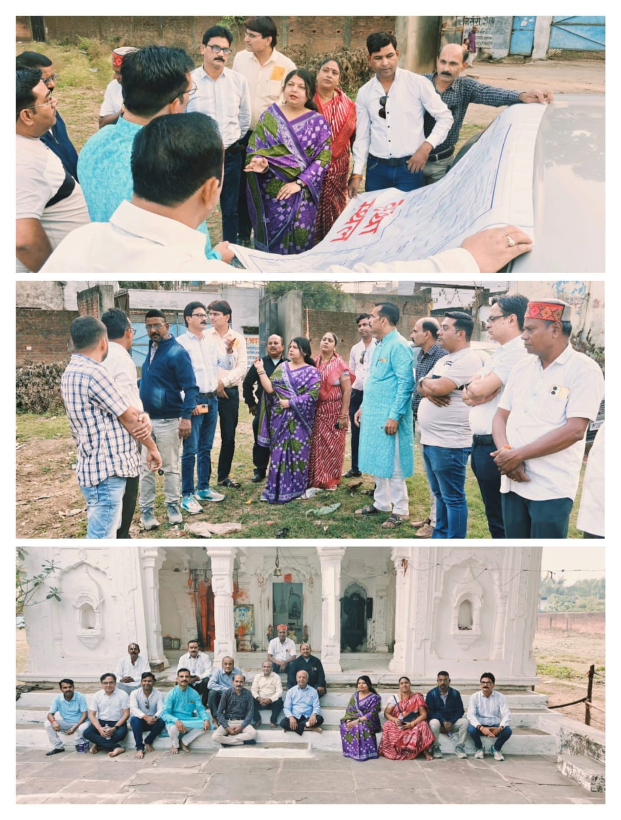 कटनी में होने जा रहे विशाल श्रीमद् भागवत कथा एवं श्री लक्ष्मीनारायण महायज्ञ के भव्य आयोजन हेतु महापौर प्रीति संजीव सूरी ने एम आई सी मेंबर अधिकारियों के साथ किया कथा स्थल का निरीक्षण